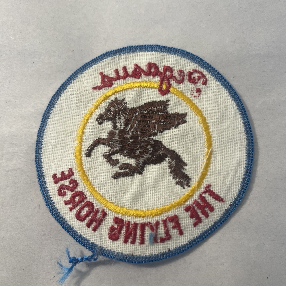 Vintage Pegasus The Flying Horse Embroidered Round Patch - Picture 3 of 8